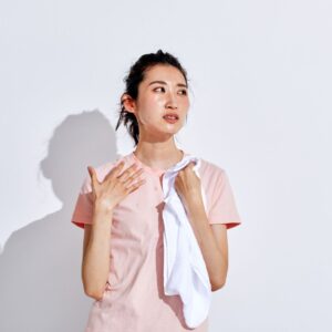 ワークアウトあとの女性