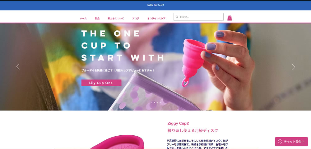 INTIMINA（インティミナ）のHP