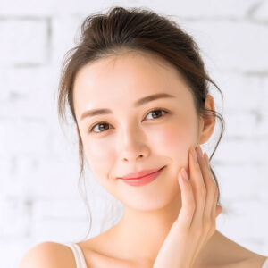 リンパマッサージを受けた女性